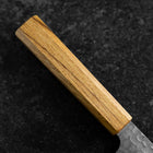 Nakiri VG-10 Tsuchime Oak Handle 180mm (7”)-[Musashi]-[Japanese-Kitchen-Knives]