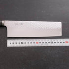 Nakiri VG-10 Tsuchime Oval Charcoal Handle 180mm (7”)-[Musashi]-[Japanese-Kitchen-Knives]