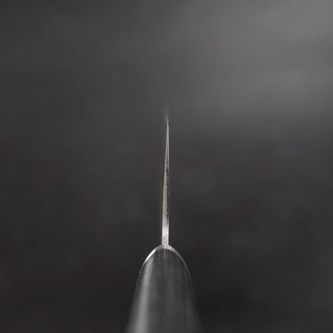 Nakiri VG-10 Tsuchime Oval Charcoal Handle 180mm-[Musashi]-[Japanese-Kitchen-Knives]