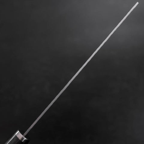 Nakiri VG-10 Tsuchime Oval Charcoal Handle 180mm-[Musashi]-[Japanese-Kitchen-Knives]