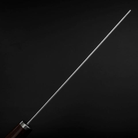 Nakiri VG-10 Tsuchime Oval Mahogany Handle 180mm (7”)-[Musashi]-[Japanese-Kitchen-Knives]