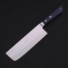 Nakiri VG-10 Tsuchime Western Dark Blue Handle 165mm (6.5”)-[Musashi]-[Japanese-Kitchen-Knives]
