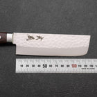 Nakiri VG-10 Tsuchime Western Mahogany Handle 125mm (4.9”)-[Musashi]-[Japanese-Kitchen-Knives]