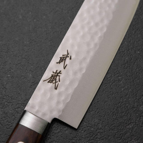 Nakiri VG-10 Tsuchime Western Mahogany Handle 125mm-[Musashi]-[Japanese-Kitchen-Knives]