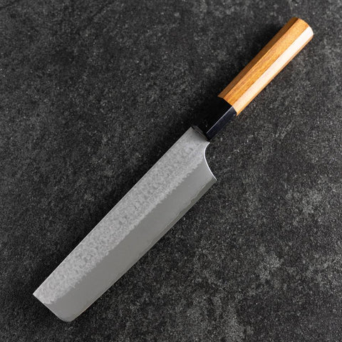Nakiri VG-5 Tsuchime Buffalo Bubinga Handle 165mm-[Musashi]-[Japanese-Kitchen-Knives]