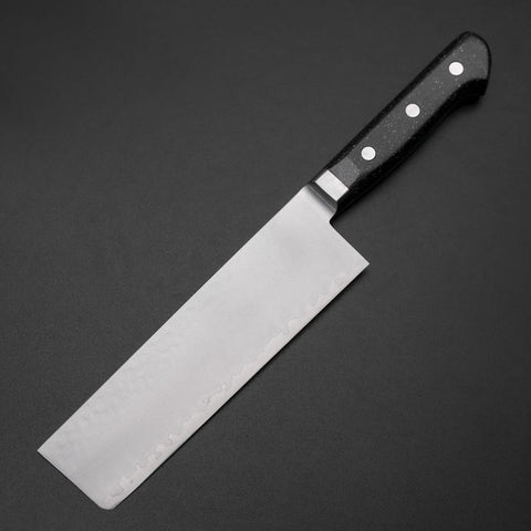 Nakiri VG-5 Tsuchime Western Black Marble Handle 170mm-[Musashi]-[Japanese-Kitchen-Knives]