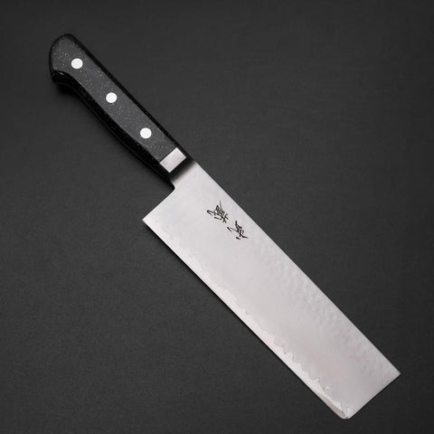 Nakiri VG-5 Tsuchime Western Black Marble Handle 170mm-[Musashi]-[Japanese-Kitchen-Knives]