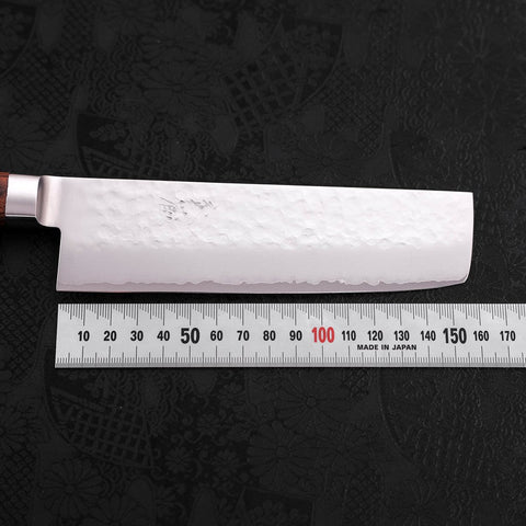 Nakiri VG-5 Tsuchime Western Handle 160mm (6.3”)-[Musashi]-[Japanese-Kitchen-Knives]
