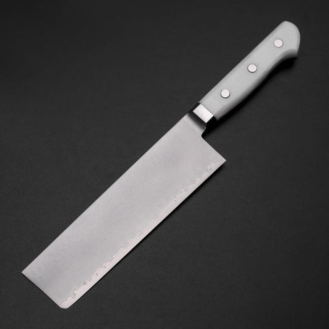 Nakiri VG-5 Tsuchime Western White Marble Handle 170mm (6.7”)-[Musashi]-[Japanese-Kitchen-Knives]
