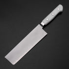 Nakiri VG-5 Tsuchime Western White Marble Handle 170mm-[Musashi]-[Japanese-Kitchen-Knives]