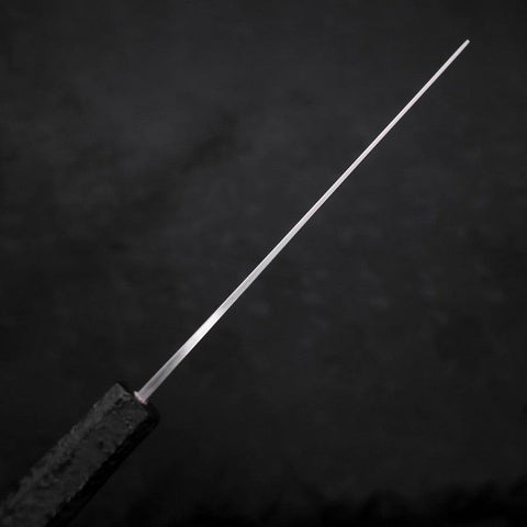 Nakiri White Steel #1 Polished Black Ishime Urushi Handle 165mm (6.5”)-[Musashi]-[Japanese-Kitchen-Knives]