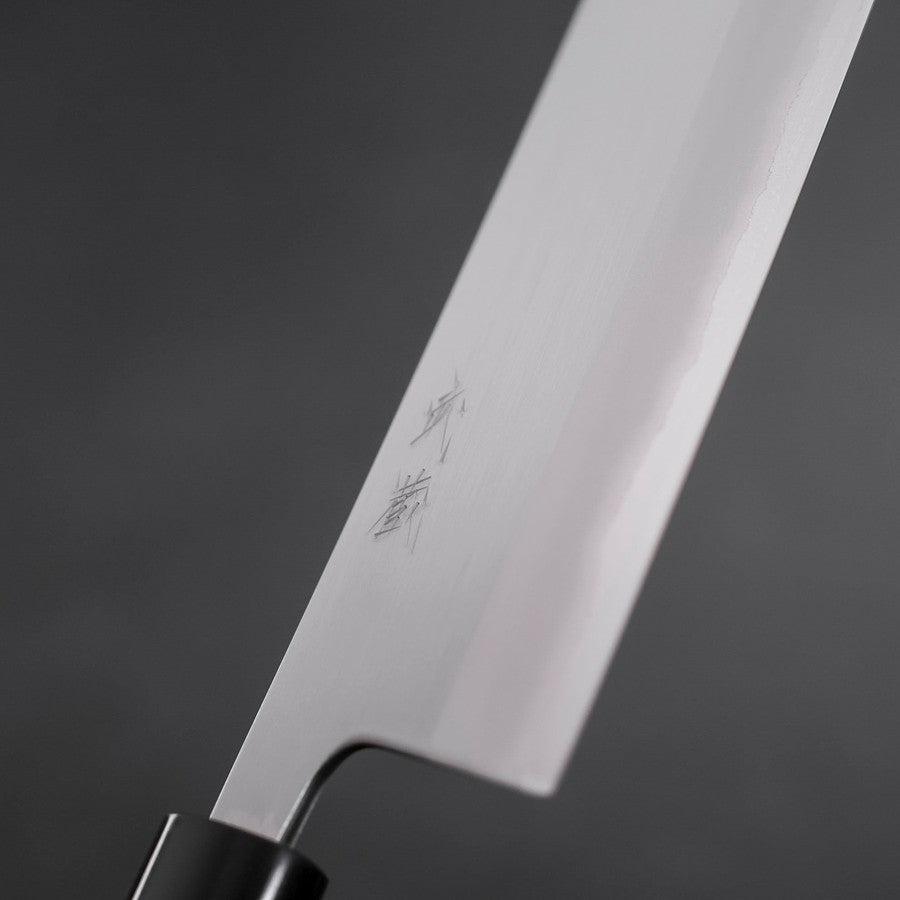 Nakiri White Steel #1 Polished Buffalo Magnolia Handle 165mm (6.5