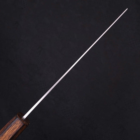 Nakiri White Steel #1 Polished Sumi Urushi Handle 165mm (6.5”)-[Musashi]-[Japanese-Kitchen-Knives]
