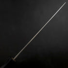 Nakiri White Steel #1 Stainless Clad Buffalo Magnolia Handle 165mm (6.5”)-[Musashi]-[Japanese-Kitchen-Knives]