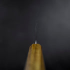Nakiri White Steel #1 Stainless Clad Polished Oak Handle 165mm (6.5”)-[Musashi]-[Japanese-Kitchen-Knives]