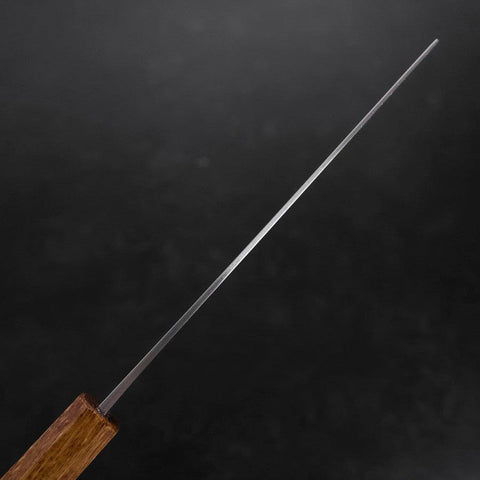 Nakiri White Steel #1 Stainless Clad Yaki Urushi Handle 165mm (6.5”)-[Musashi]-[Japanese-Kitchen-Knives]