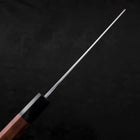 Nakiri White Steel #2 Kasumi Buffalo Teak Handle 165mm (6.5”)-[Musashi]-[Japanese-Kitchen-Knives]