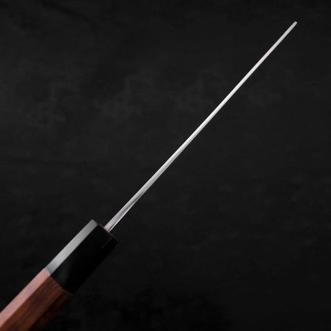 Nakiri White Steel #2 Kasumi Buffalo Teak Handle 165mm (6.5”)-[Musashi]-[Japanese-Kitchen-Knives]