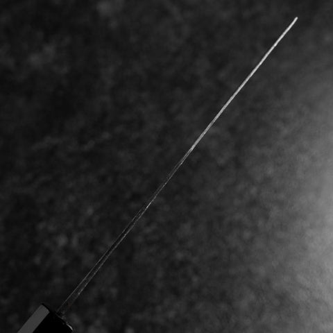 Nakiri White Steel #2 Kurouchi Buffalo Bubinga Handle 165mm-[Musashi]-[Japanese-Kitchen-Knives]
