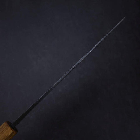 Nakiri White Steel #2 Kurouchi Damascus Yaki Urushi Handle 165mm (6.5”)-[Musashi]-[Japanese-Kitchen-Knives]
