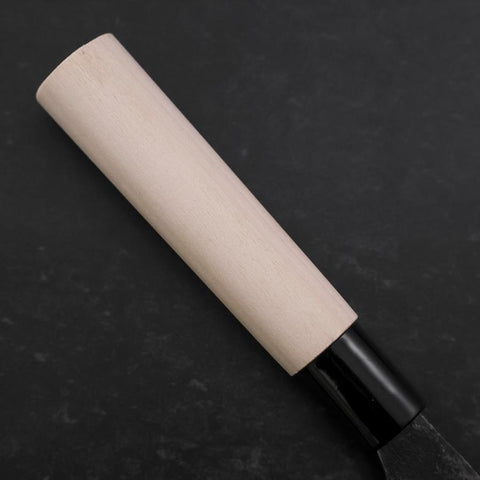 Nakiri White Steel #2 Kurouchi Magnolia Handle 165mm (6.5”)-[Musashi]-[Japanese-Kitchen-Knives]