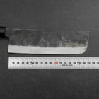 Nakiri White Steel #2 Kurouchi Magnolia Handle 165mm (6.5”)-[Musashi]-[Japanese-Kitchen-Knives]