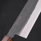 Nakiri White Steel #2 Kurouchi Sumi Urushi Handle 165mm (6.5”)-[Musashi]-[Japanese-Kitchen-Knives]