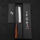 Nakiri White Steel #2 Kurouchi Sumi Urushi Handle 165mm (6.5”)-[Musashi]-[Japanese-Kitchen-Knives]