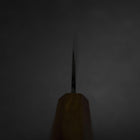 Nakiri White Steel #2 Kurouchi Yaki Urushi Handle 135mm (5.3”)-[Musashi]-[Japanese-Kitchen-Knives]