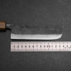 Nakiri White Steel #2 Kurouchi Yaki Urushi Handle 135mm (5.3”)-[Musashi]-[Japanese-Kitchen-Knives]