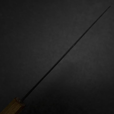 Nakiri White Steel #2 Kurouchi Yaki Urushi Handle 165mm (6.5”)-[Musashi]-[Japanese-Kitchen-Knives]