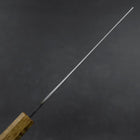 Nakiri White Steel #2 Kurouchi Yaki Urushi Handle 165mm (6.5”)-[Musashi]-[Japanese-Kitchen-Knives]