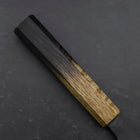 Nakiri White Steel #2 Kurouchi Yaki Urushi Handle 165mm (6.5”)-[Musashi]-[Japanese-Kitchen-Knives]