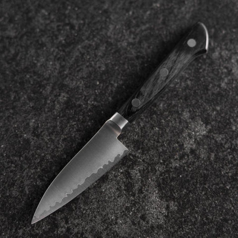 Paring VG-10 Polished Western Black Handle 80mm (3.1”)-[Musashi]-[Japanese-Kitchen-Knives]