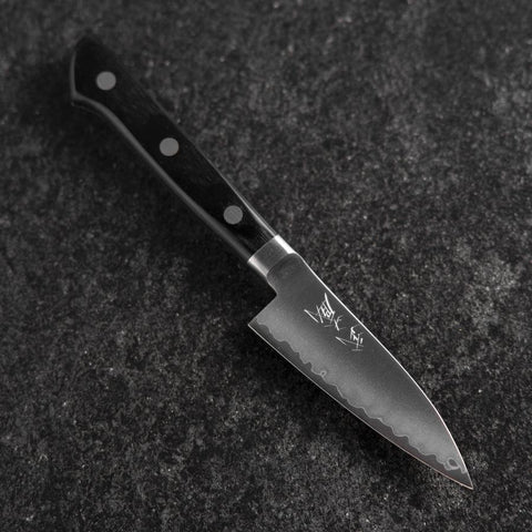 Paring VG-10 Polished Western Black Handle 80mm (3.1”)-[Musashi]-[Japanese-Kitchen-Knives]