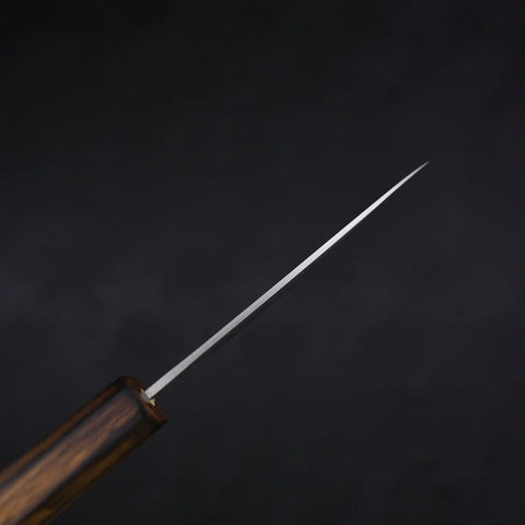 Paring White Steel #1 Polished Sumi Urushi Handle 80mm (3.1”)-[Musashi]-[Japanese-Kitchen-Knives]