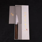 Paring White Steel #1 Polished Sumi Urushi Handle 80mm (3.1”)-[Musashi]-[Japanese-Kitchen-Knives]