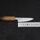 Paring White Steel #1 Polished Yaki Urushi Handle 80mm (3.1”)-[Musashi]-[Japanese-Kitchen-Knives]