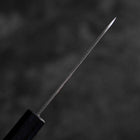 Paring White Steel #2 Tsuchime Dark Blue Urushi Handle 80mm (3.1”)-[Musashi]-[Japanese-Kitchen-Knives]
