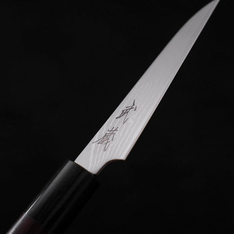 Peeling Knife VG-10 Damascus Shitan Handle 90mm (3.5”)-[Musashi]-[Japanese-Kitchen-Knives]