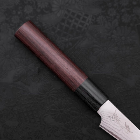 Peeling Knife VG-10 Damascus Shitan Handle 90mm (3.5”)-[Musashi]-[Japanese-Kitchen-Knives]
