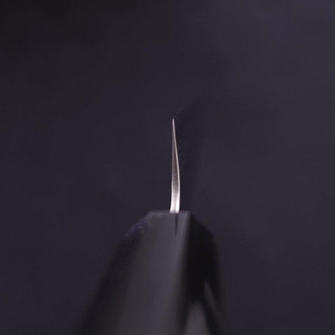 Petty AUS-10 Nashiji Damascus Buffalo Magnolia Handle 135mm (5.3”)-[Musashi]-[Japanese-Kitchen-Knives]
