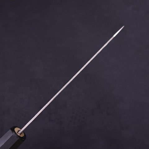 Petty AUS-10 Nashiji Damascus Buffalo Magnolia Handle 135mm (5.3”)-[Musashi]-[Japanese-Kitchen-Knives]