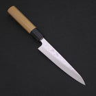 Petty AUS-10 Nashiji Damascus Buffalo Magnolia Handle 135mm (5.3”)-[Musashi]-[Japanese-Kitchen-Knives]