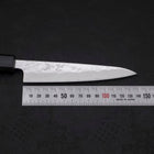 Petty AUS-10 Nashiji Damascus Dark-Blue Urushi Handle 135mm (5.3”)-[Musashi]-[Japanese-Kitchen-Knives]