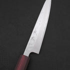 Petty AUS-10 Nashiji Damascus Urushi Purple Handle 135mm (5.3”)-[Musashi]-[Japanese-Kitchen-Knives]