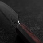 Petty AUS-10 Nashiji Damascus Wenge Handle 135mm-[Musashi]-[Japanese-Kitchen-Knives]