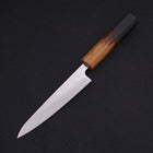 Petty AUS-10 Nashiji Damascus Yaki-Urushi Handle 135mm (5.3”)-[Musashi]-[Japanese-Kitchen-Knives]