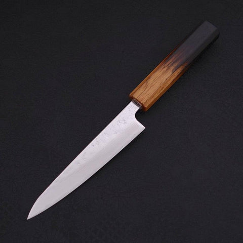 Petty AUS-10 Nashiji Damascus Yaki-Urushi Handle 135mm (5.3”)-[Musashi]-[Japanese-Kitchen-Knives]
