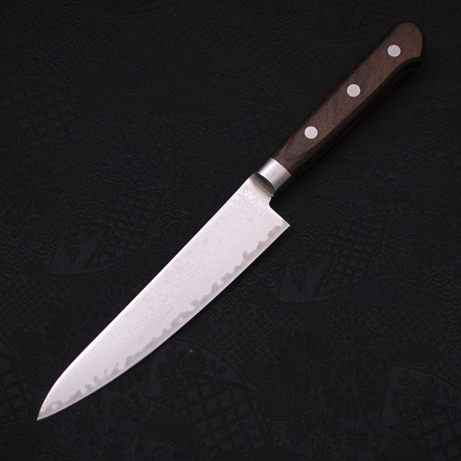 Petty AUS-10 Nickel Damascus Western Handle 135mm-AUS-10-Damascus-Western Handle-[Musashi]-[Japanese-Kitchen-Knives]
